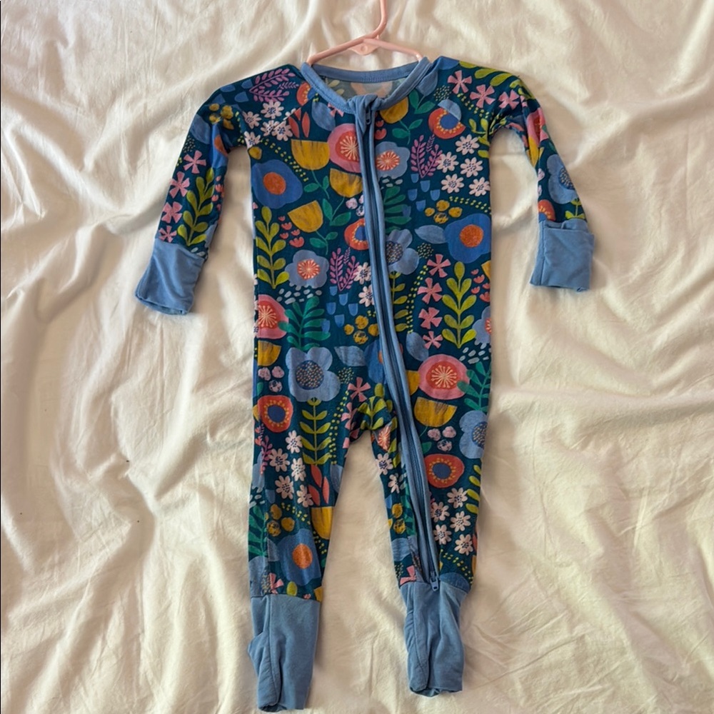 Little Sleepies Colorful Floral Kids One Piece